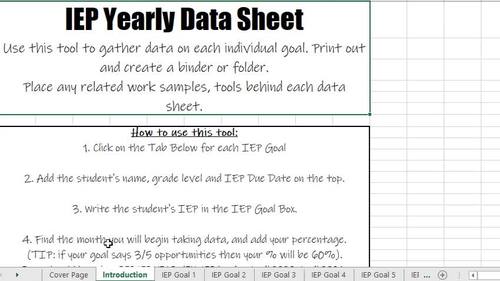 Digital IEP Goal Tracking Data w/ Visual Graphs by Autism Elements