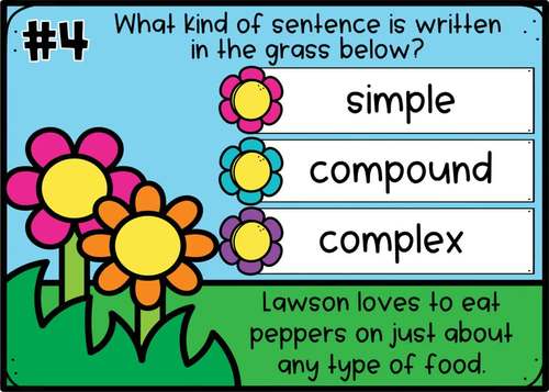 Simple, Compound, or Complex? Boom Cards™ Digital Task Cards | TPT