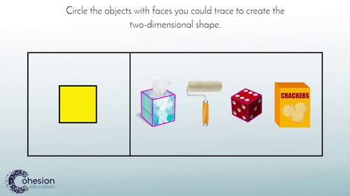 Preview of Identify the Flat Surface of a Three-Dimensional Shape