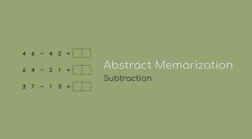 Preview of Montessori Abstract Subtraction Memorization Presentation