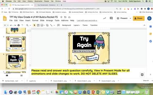 4th Grade myView Literacy Unit 1 Week 1 Build a Rocket Assessment Practice