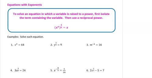 Equations with Exponents (lesson video) by Mathematics Made Easy