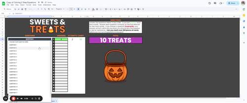 Solving 2 Step Equations Digital & Printable Halloween Activity for Algebra