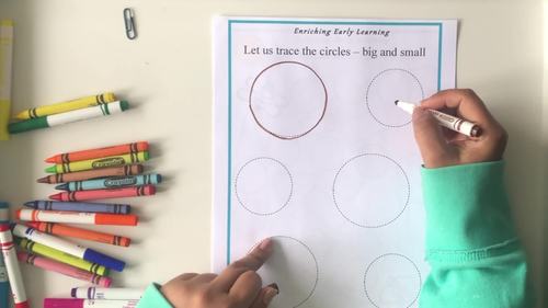 Practicing worksheets - Circle by Enriching Early Learning | TPT