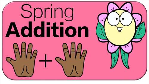 Preview of FREE Spring Finger Addition Brain Break: Math Game