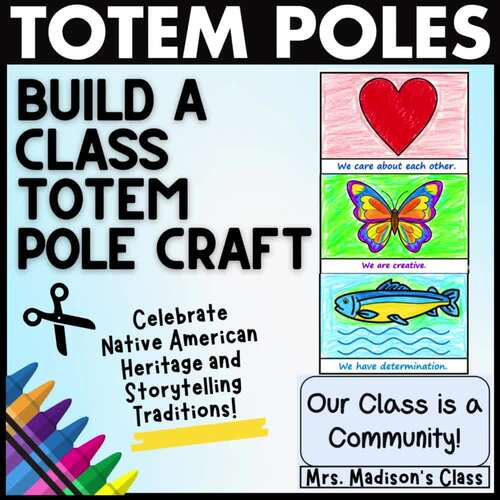 Native American Heritage Month Activity Build a Class Totem Pole Craft ...