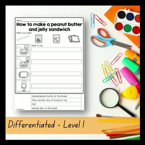 How To Make A Peanut Butter & Jelly Sandwich Differentiated Procedure