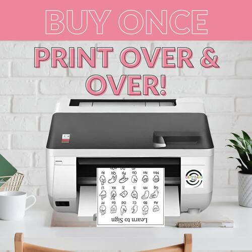 My ASL ABCs a Manual Alphabet Workbook Digital Download Sign Language