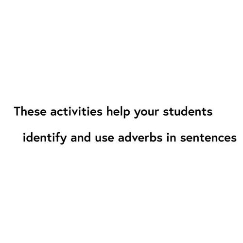Adverbs Printables, Interactive Notebook Templates and Digital Version