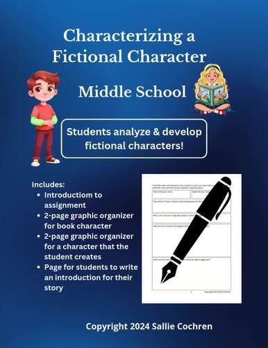 Character Development: Characterizing a Fictional Character, 6th 7th ...