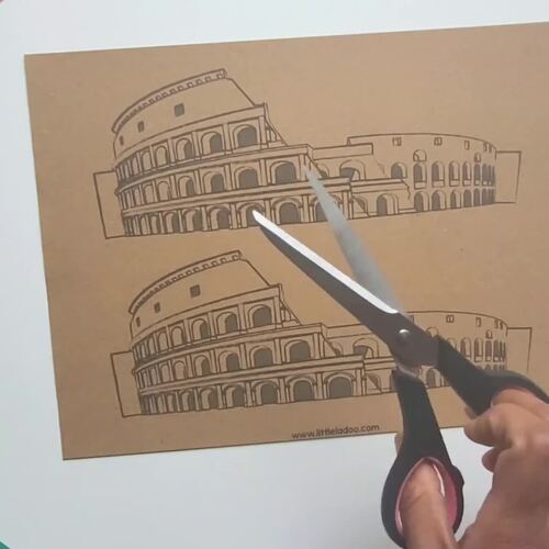 Colosseum Craft Printable by Little Ladoo | TPT