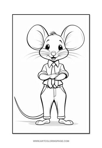 Printable Mouse Coloring Pages for Kids Vol 3: Mouse at Work | TPT