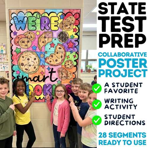 Test Prep Collaborative Poster | State Testing Encouragement Coloring Project