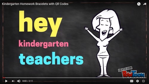 Preview of Kindergarten Homework BUNDLED {No grading, review videos, family games}