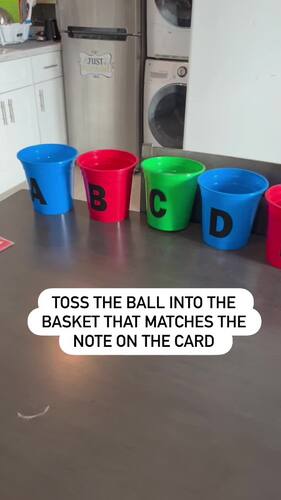 Basket Toss Piano Cards by Rebecca Davider | TPT