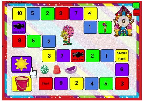 Candy Craze For Articulation Gameboard S Z No Print Teletherapy Boom Cards