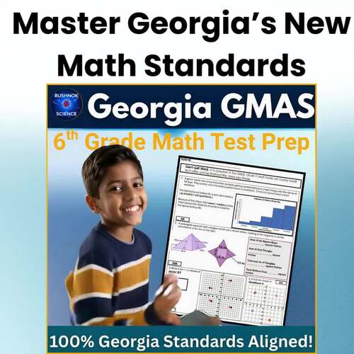 6th Grade Georgia Milestone Math Test Prep Math Practice GMAS Worksheets