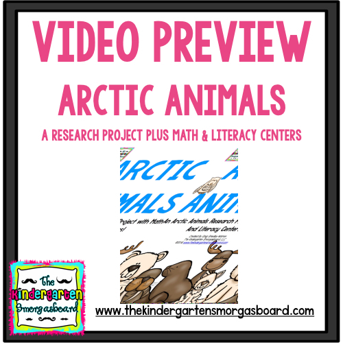 Preview of Video Preview: Arctic Animals Research Project PLUS Math & Literacy Centers