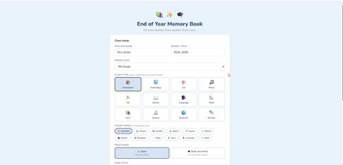 End of Year Memory Book | AI Generator | No Prep | All Grades | All ...