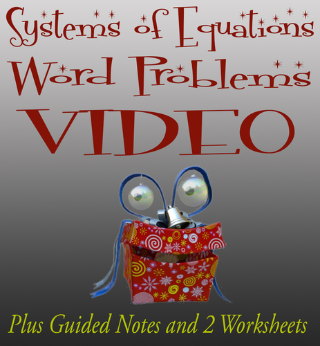 Preview of Solving Systems of Equations with Word Problems Video