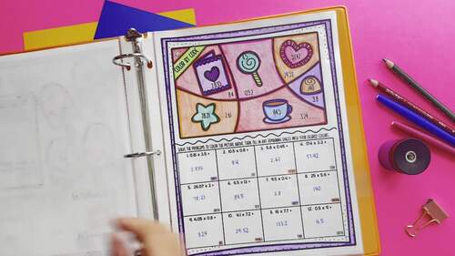 Multiplying Decimals by Whole Numbers & Decimals Guided Notes Sketch ...