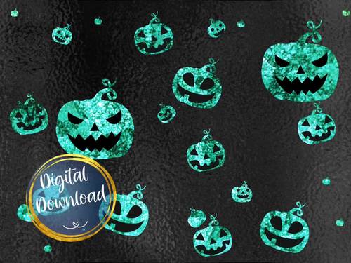 Halloween Pumpkin Digital Papers, Commercial Use by Teach Elite | TPT