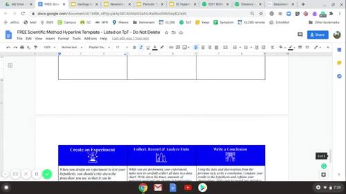 Middle School Science Hyperlink Doc Template Bundle by Crosswalk Curriculum