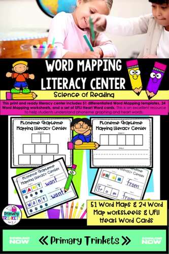 UFLI Word Mapping Literacy Center by Primary Trinkets | TPT