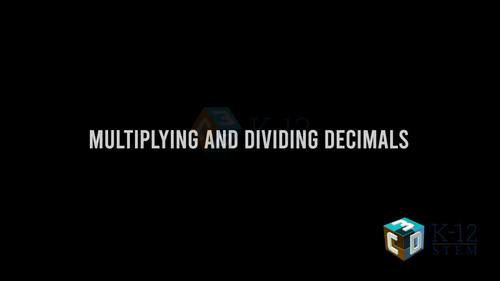 Preview of Multiplying & Dividing Decimals - - High quality HD Animated Video - eLearning