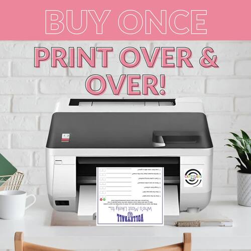 Volleyball Team Building Game Digital Download Printable TPT