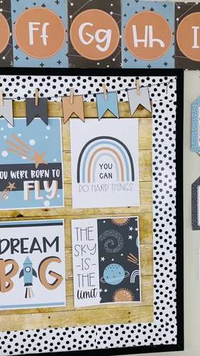 Space Theme Classroom Decor Bundle Outer Space Bulletin Board Ideas