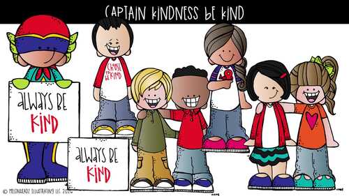 Captain Kindness clip art, Be Kind, Superhero Mini by Melonheadz Clipart