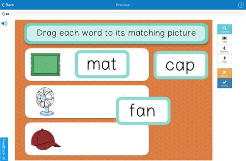 BOOM CARDS™: CVC Reading by vowel sounds by The Resource Elf | TPT