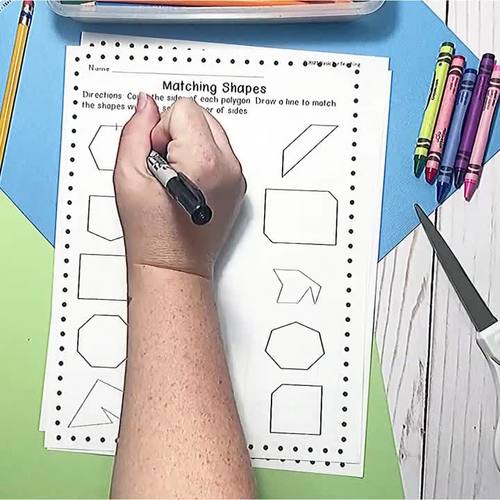 3rd Grade Naming Classifying Polygons Geometry Math Worksheets
