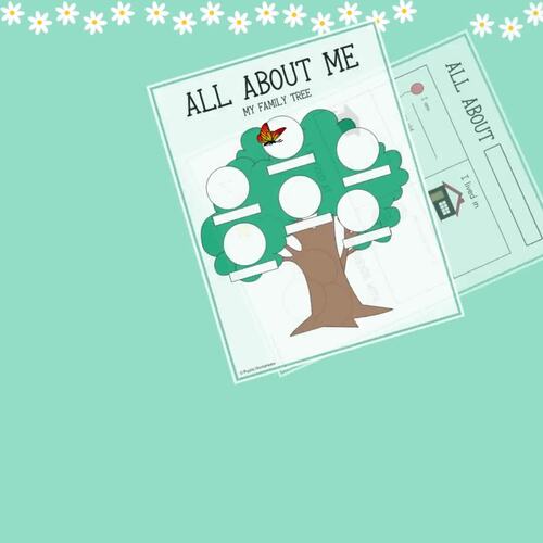 All About Me Printable Activities - Fun First Week of Preschool - Back ...