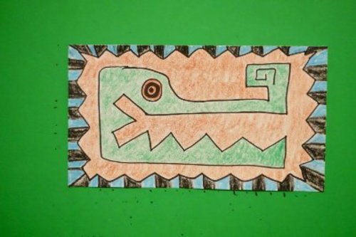 Preview of Let's Draw an Aztec Crocodile!