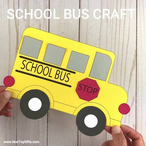 School Bus Craft by Non-Toy Gifts | TPT