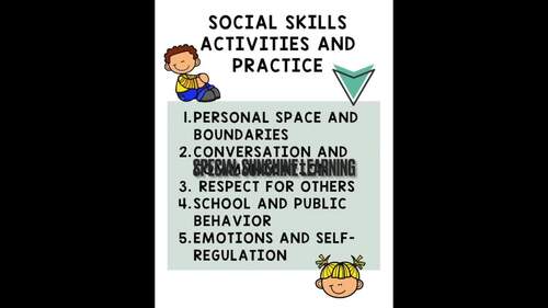 Social Skills Story & Activities: Emotions and Self-Regulation | TPT