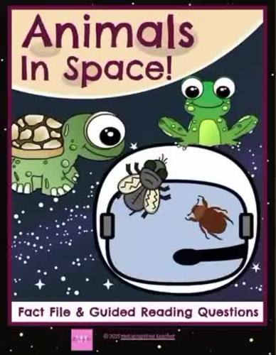 Animals Space Travel Reading Comprehension Worksheet Bundle | TPT