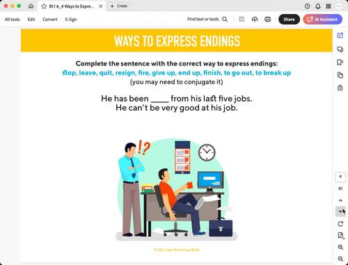 ESL Intermediate Lesson: Learn Different Ways to Express Endings in English