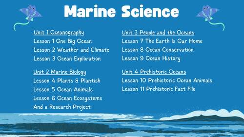 Marine Science for Kids (ages 7+) Complete Lessons Bundle | TPT
