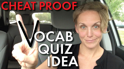 Preview of High School & Middle School English Teacher Help: EASY Prep Vocab. Quiz Strategy
