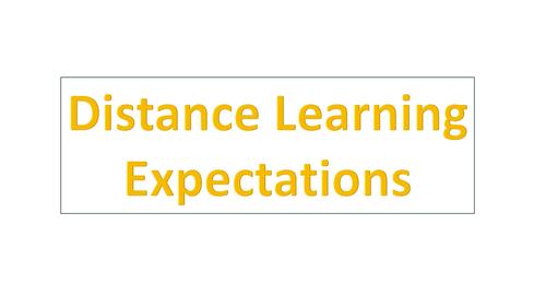 Preview of Distance Learning Expectations