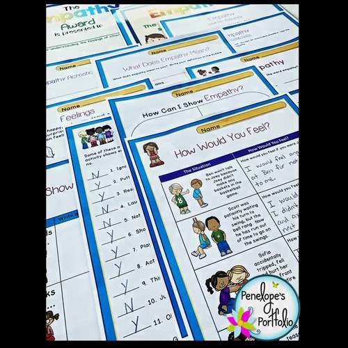 EMPATHY Lessons / Empathy Worksheets - Character Education Social Skills