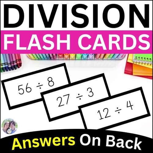 Division Flash Cards Daily Math Fact Fluency Drills Basic Fast Facts ...
