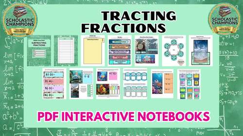 SUBTRACTING FRACTIONS * PDF Math Interactive Notebook for Middle School Math