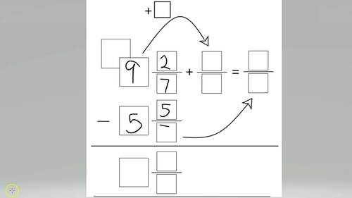 Subtracting Mixed Numbers Borrowing From a Whole by Victor Tirado