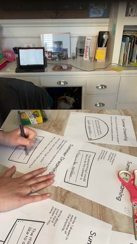 Summer Dreaming Writing Activity by Curve Your Learning | TpT