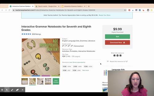 Interactive Grammar Notebooks for Seventh and Eighth Grades | TPT