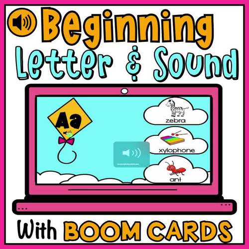Beginning Letter Sounds Matching Pictures With Audio Digital BOOM Cards